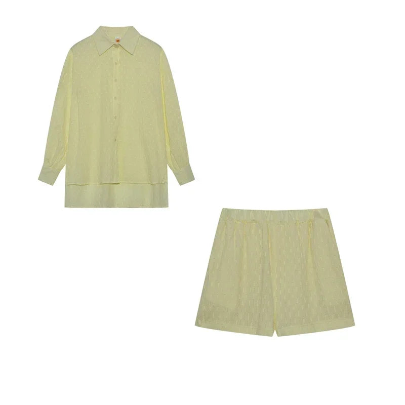 Női Suit Set Jacquard Ing