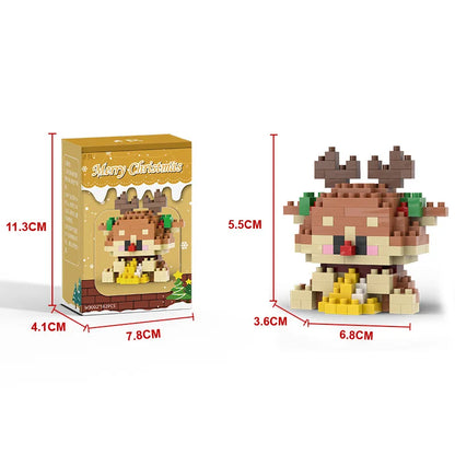 Mini Építő Kocka Mikulás DIY
