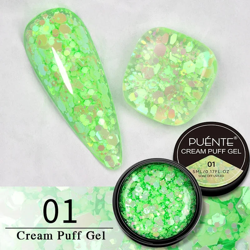 Puente Cat Eye Gel Fényes Kék