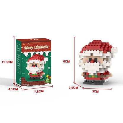 Mini Építő Kocka Mikulás DIY