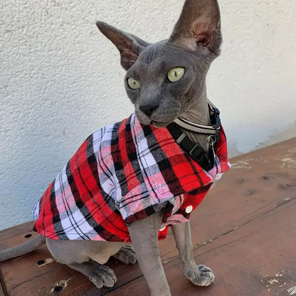 Kockás Macska Ruha WANGMEOW