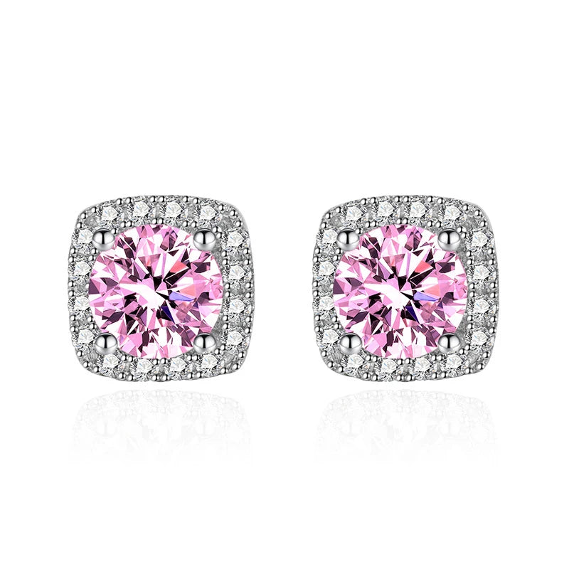 Moissanite Csavaros Fülbevaló
