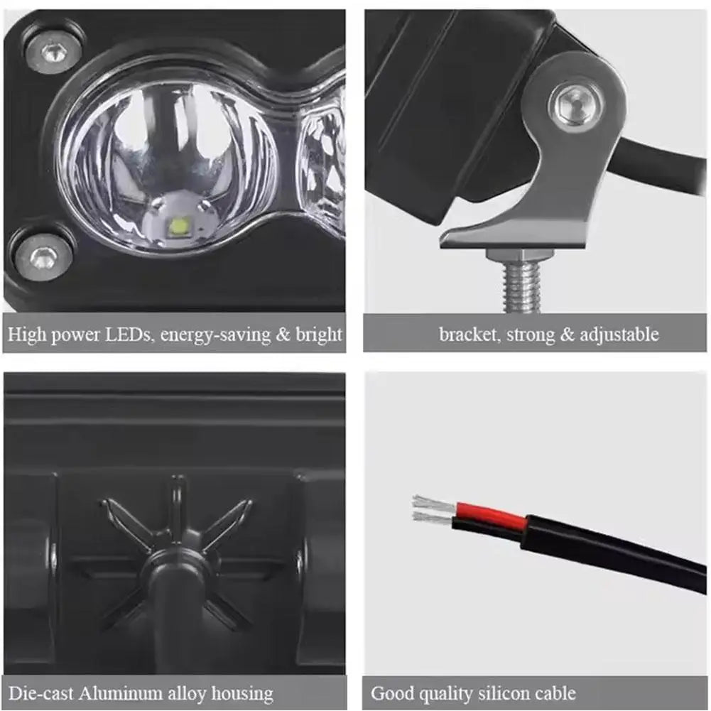 LED Pod Autó Lámpa Fehér Sárga