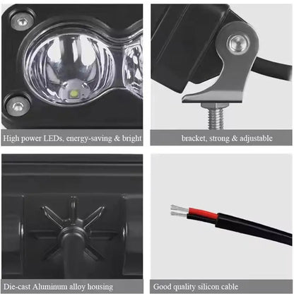 LED Pod Autó Lámpa Fehér Sárga