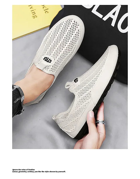 Férfi Nyári Mokaszin Cipő Könnyű Mesh - Elegáns Casual Loafer