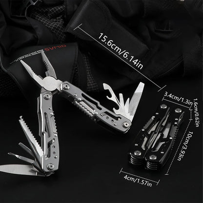 Kemping Multitool Rozsdamentes