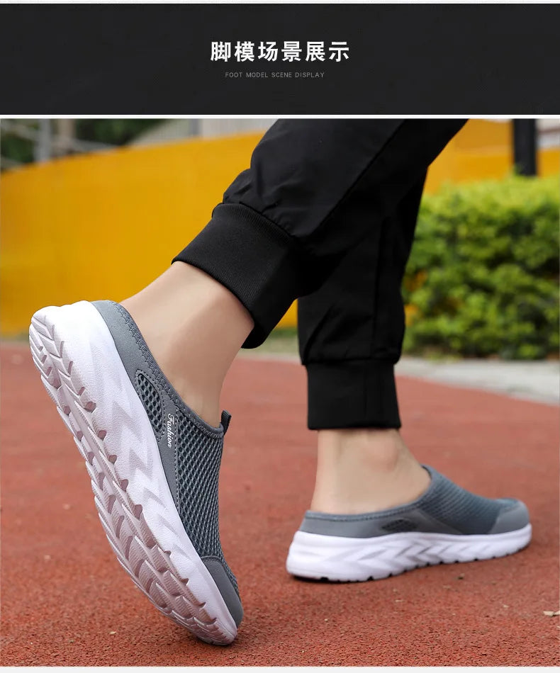 Férfi Nyári Papucs - Lélegző Hálós Slip-On Félcipő