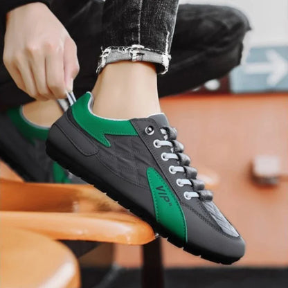 Férfi Nyári Félcipő Baotou Papucs - Divatos Lapos Talpú Bean Shoes