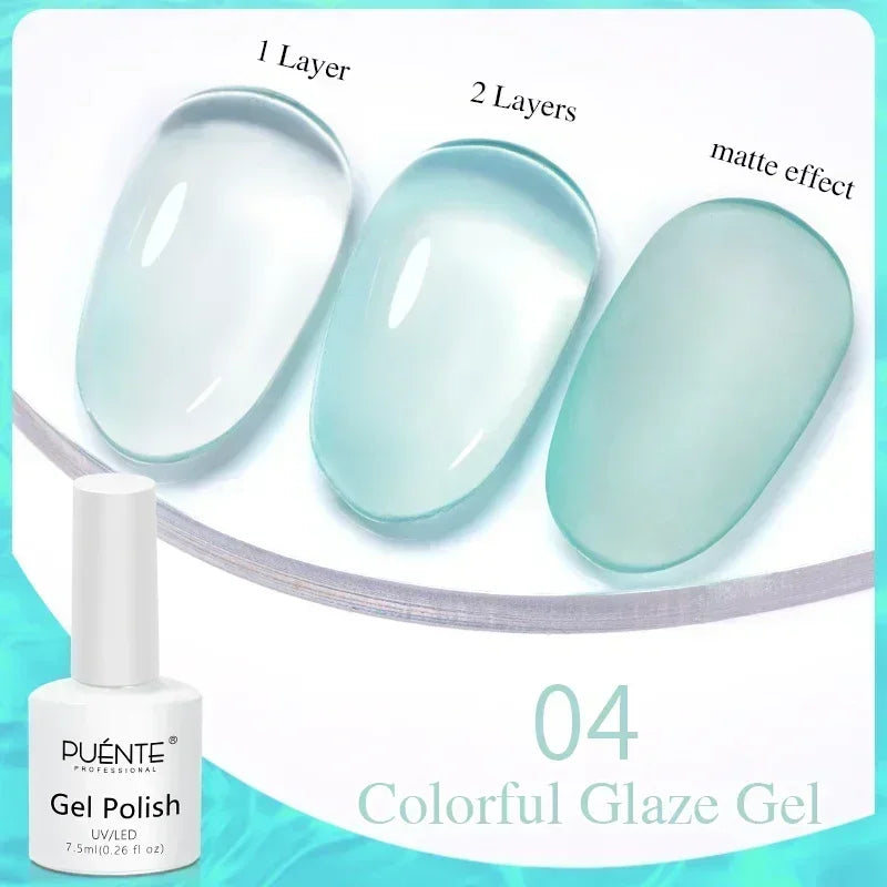 Puente Cat Eye Gel Fényes Kék