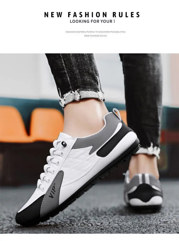 Férfi Nyári Félcipő Baotou Papucs - Divatos Lapos Talpú Bean Shoes