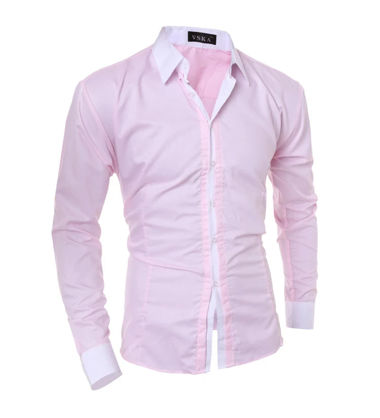 Férfi Ing Slim Fit Csíkos Liva