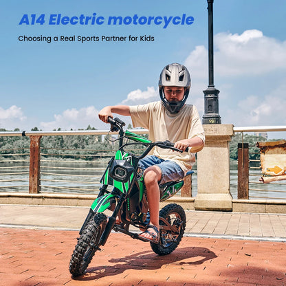 iScooter A14 Elektromos Cross Motor Gyerekeknek 500W - 27 km/h, 14 Hüvelyk, Terepjáró