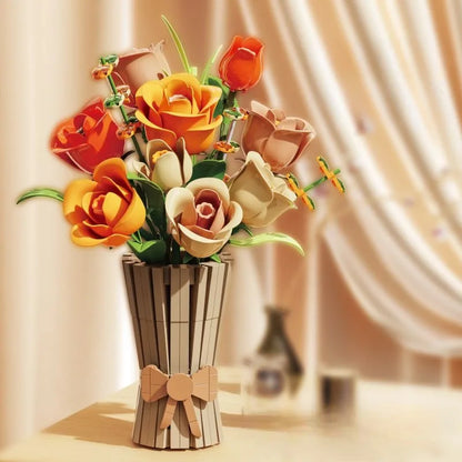 NONECE Rosen-Bausteine ​​Dekor