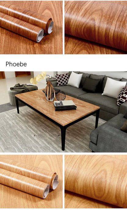 Wood Pattern Self-Adhesive Wall Film