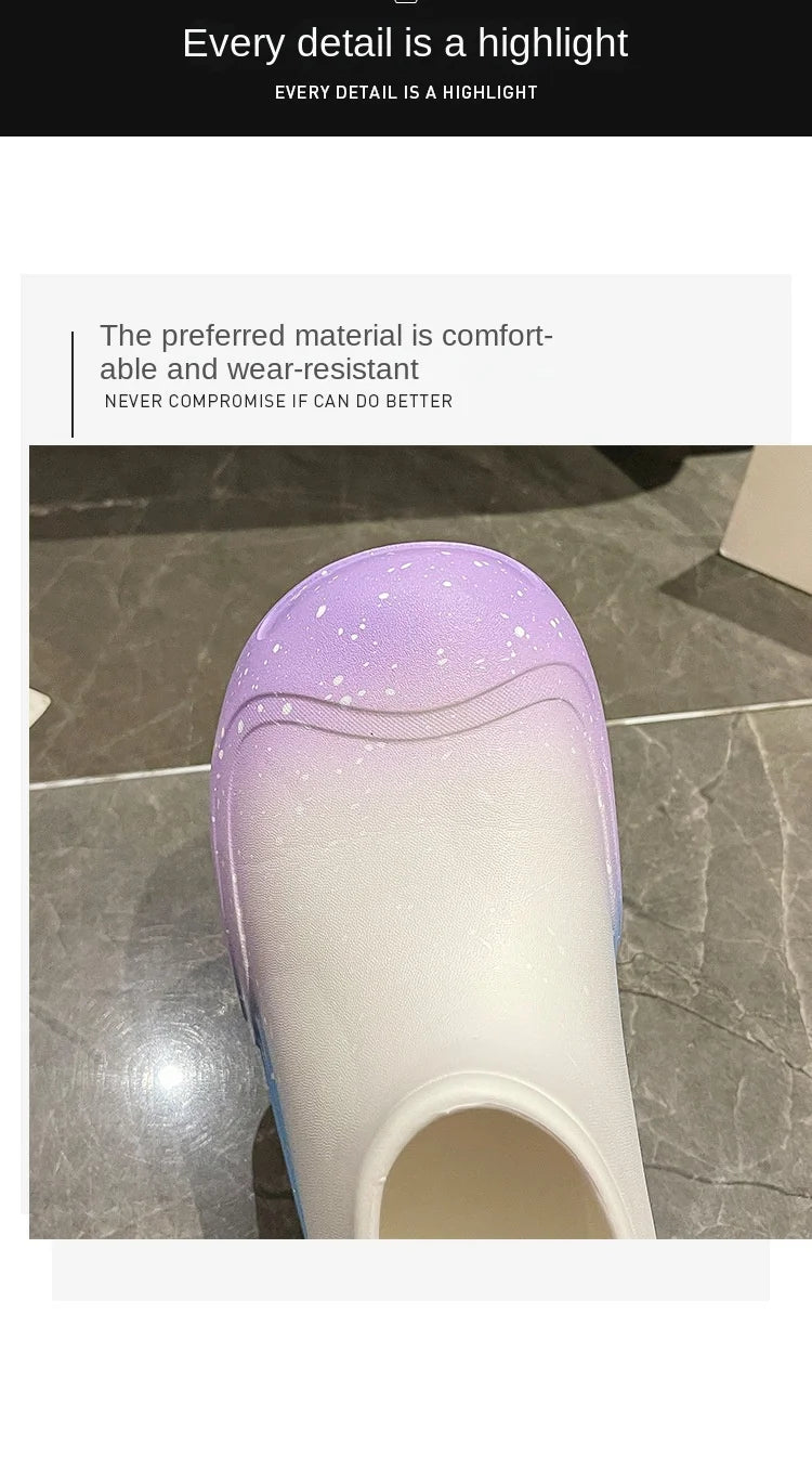 Wasserdichte EVA-Gummistiefel für Damen – Gartenarbeitsschuhe mit dicker Sohle, Regenstiefel