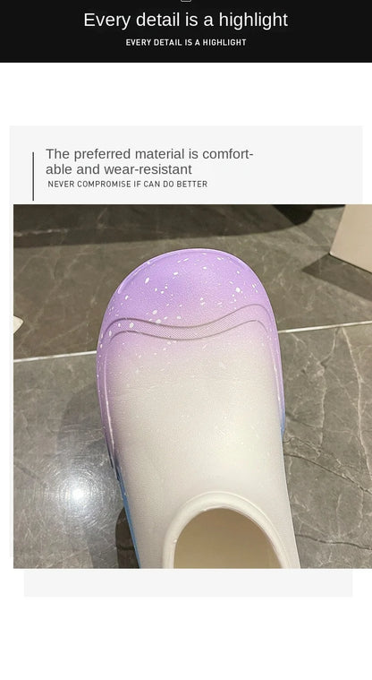 Wasserdichte EVA-Gummistiefel für Damen – Gartenarbeitsschuhe mit dicker Sohle, Regenstiefel