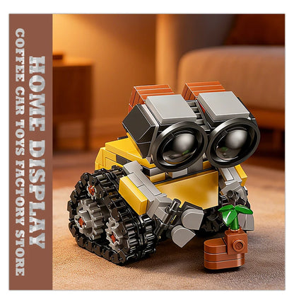 Disney Space Mini Robot MOC Építő Bricks Játékok - 217 Darabos Tracked Bot Modell Klasszikus Sci Fi Gyerekeknek
