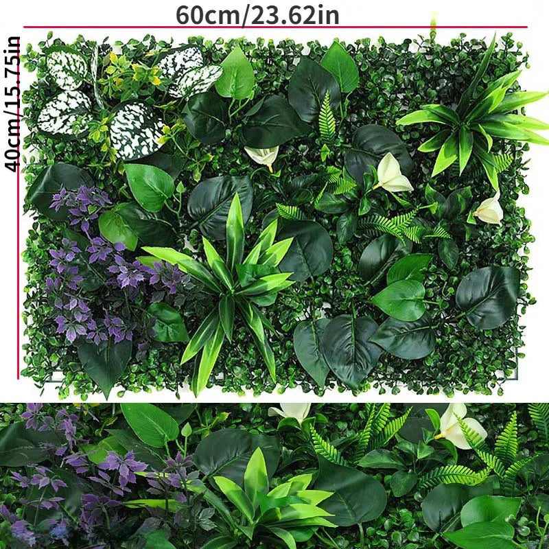 Mű Fű Fal Panel Boxwood Sövény