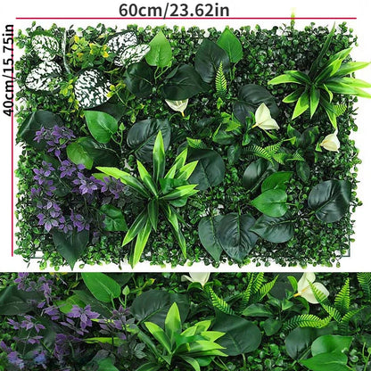 Mű Fű Fal Panel Boxwood Sövény
