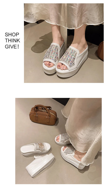 RZSMTYA Női Szandál Wedge PU