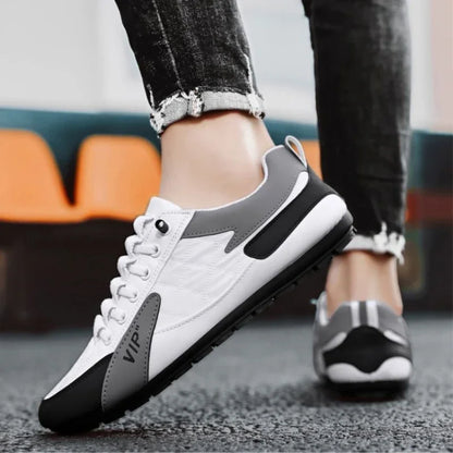 Férfi Nyári Félcipő Baotou Papucs - Divatos Lapos Talpú Bean Shoes