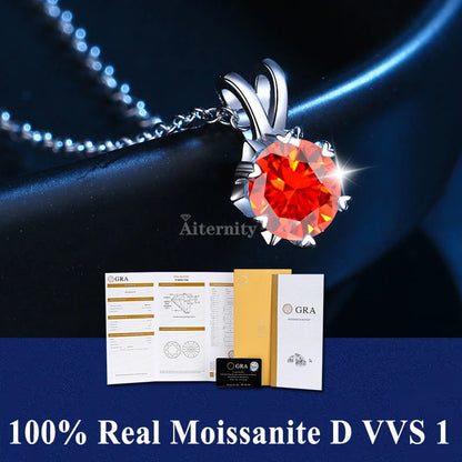 Moissanite Igazi Női Nyaklánc