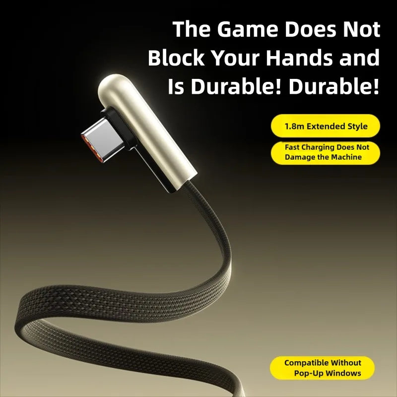 PD60W USB C Gyors Kábel 90 Fok