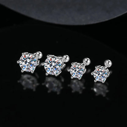 Moissanite 4Prong Fülbevaló