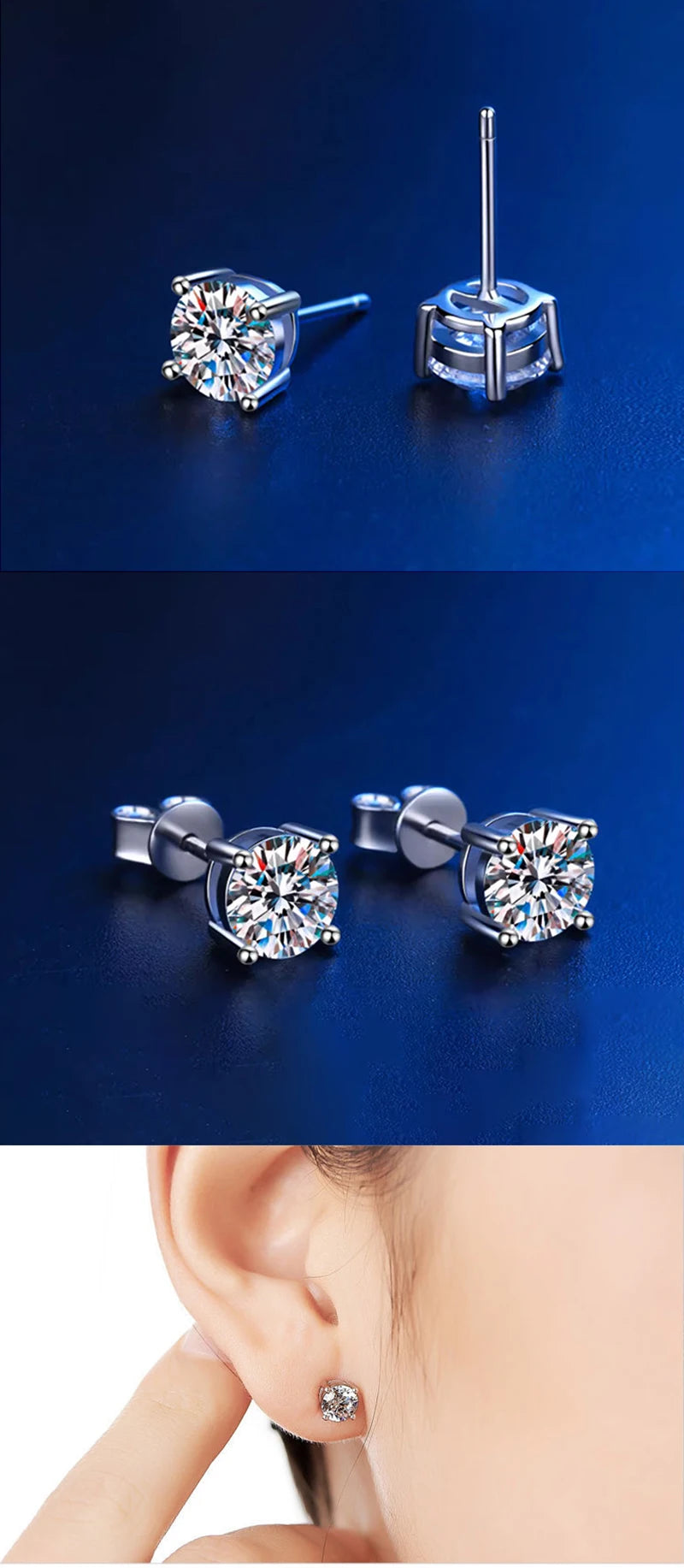 Moissanite Fülbevaló AITERNITY