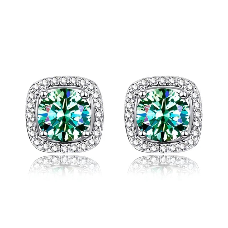 Moissanite Csavaros Fülbevaló