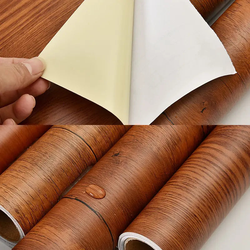 Wood Pattern Self-Adhesive Wall Film