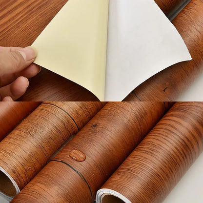 Wood Pattern Self-Adhesive Wall Film