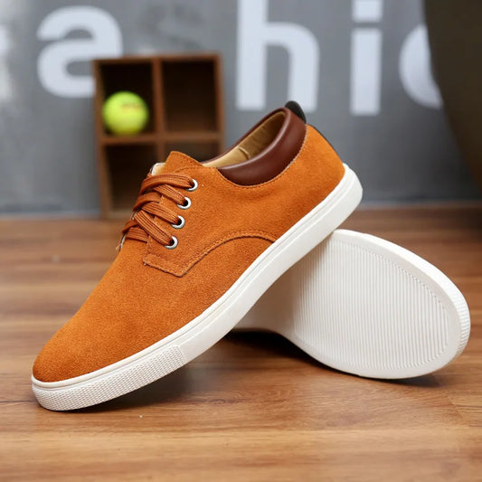 Férfi Divatos Sneaker - Velúr Bőr Casual Cipő Nagy Méretben