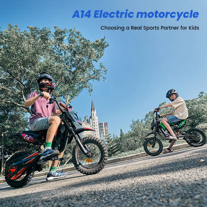 iScooter A14 Elektromos Cross Motor Gyerekeknek 500W - 27 km/h, 14 Hüvelyk, Terepjáró