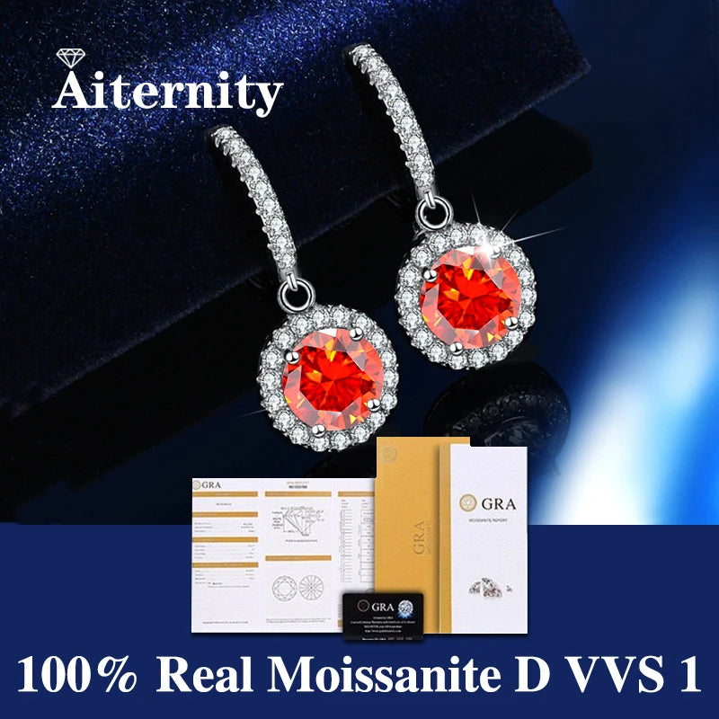 AITERNITY Moissanite Fülbevaló
