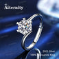 Moissanite Gyűrű Szív D Szín