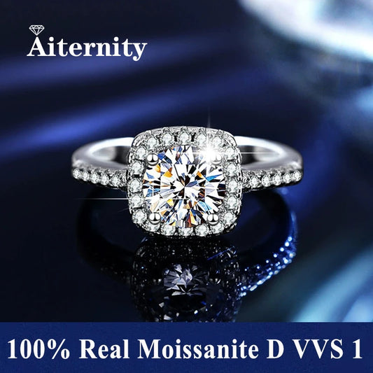 Moissanite S925 Nőknek Gyűrű