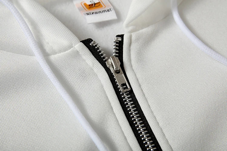 Női Kapucnis Zip Pulóver Laza