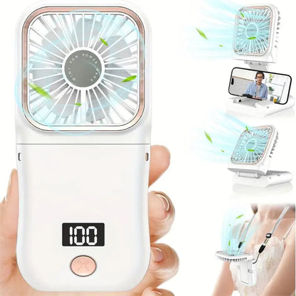 Xiaomi 3000mAh Összecsukható Asztali Ventilátor - USB Töltés, Nyakba Akasztható, Hordozható