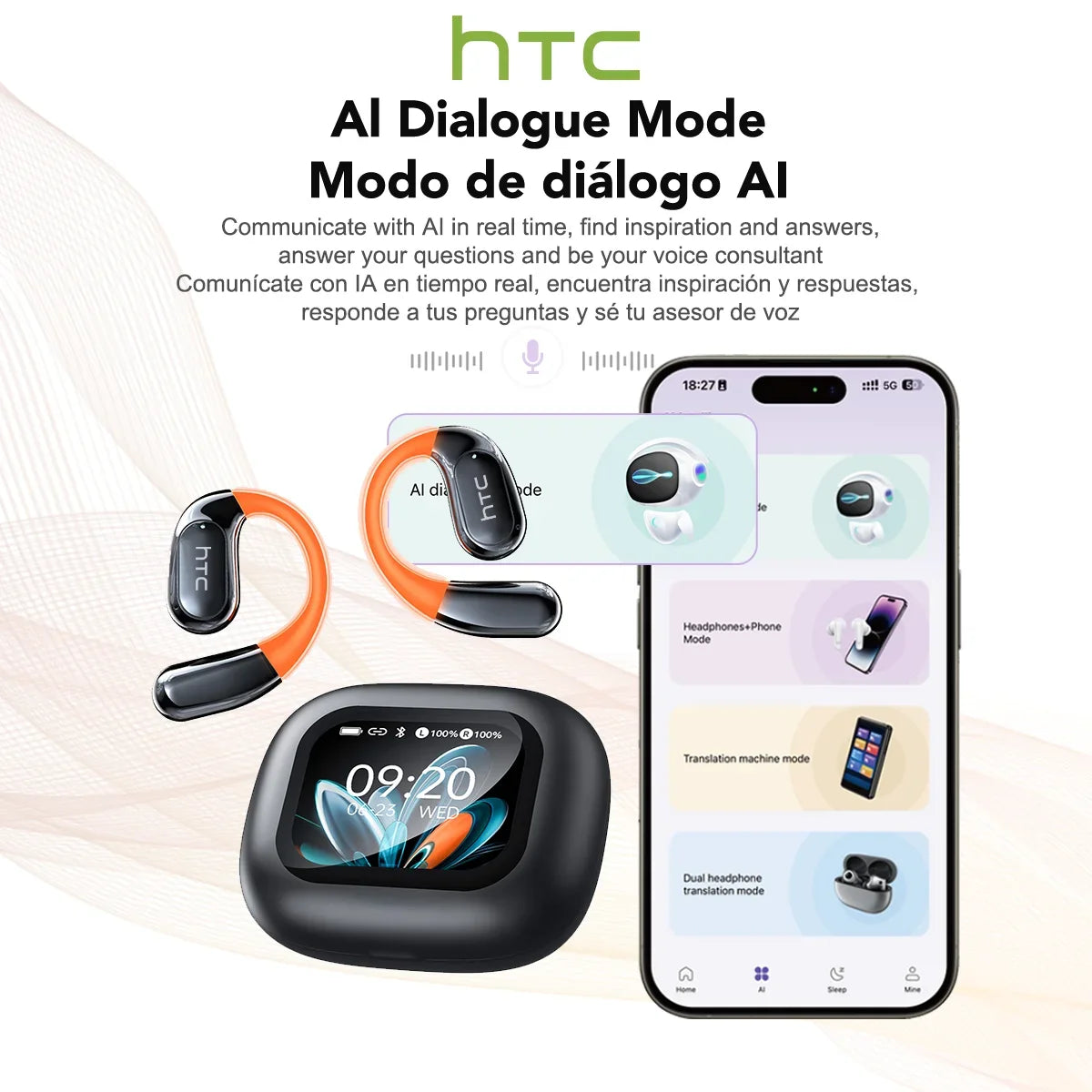 Bluetooth Fülhallgató Fordító