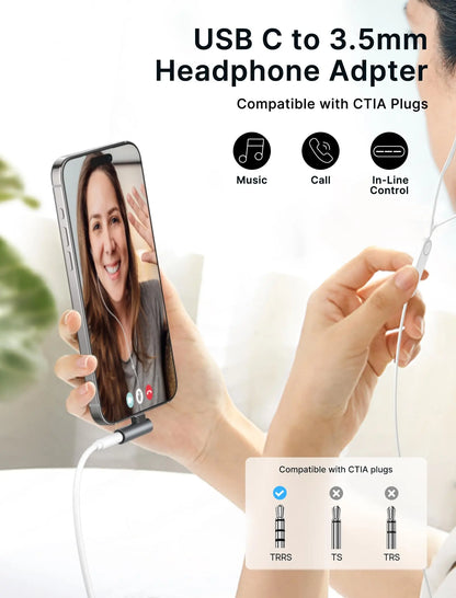 Type-C 3.5mm 90° Audió Adapter