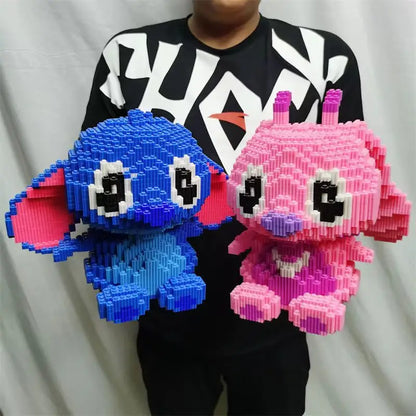 Herocross Disney Építő Kocka Stitch Giant Stitzer - Lego Kompatibilis Puzzle És Asztali Dekoráció