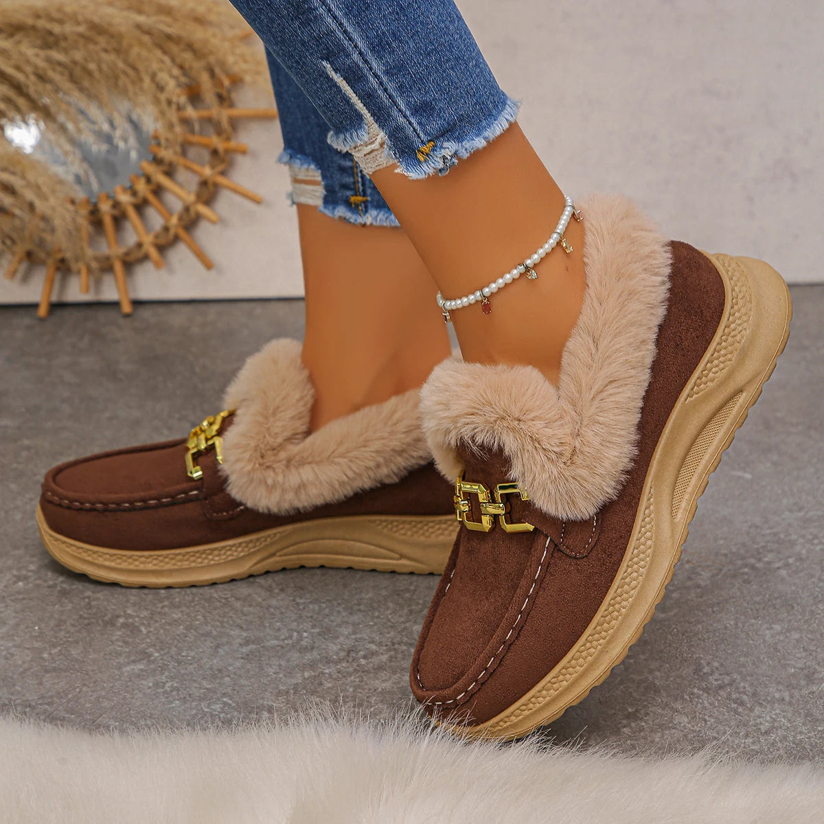 Stiefeletten mit warmem Plüschfutter
