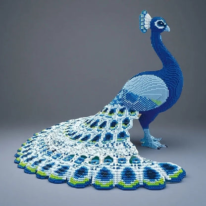 Páva Építő Kocka Modell - 5634 Darabos Lego Kompatibilis Kreatív Dísz Ajándék