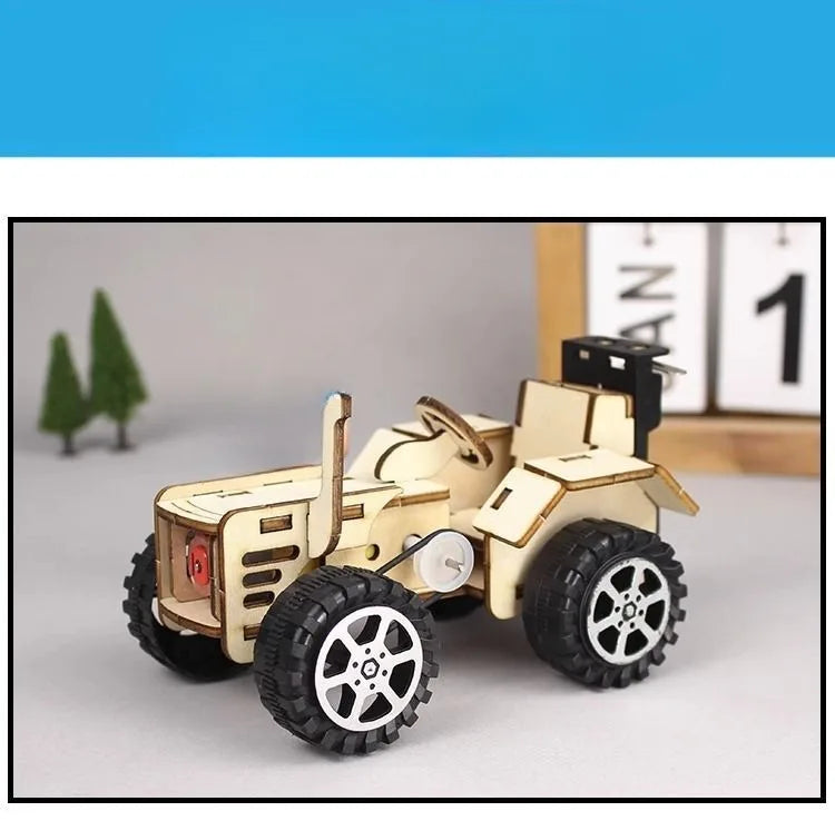 Traktor Modell 3D Fa Kirakó