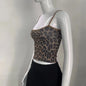 Leopárd Mintás Cami Crop Top