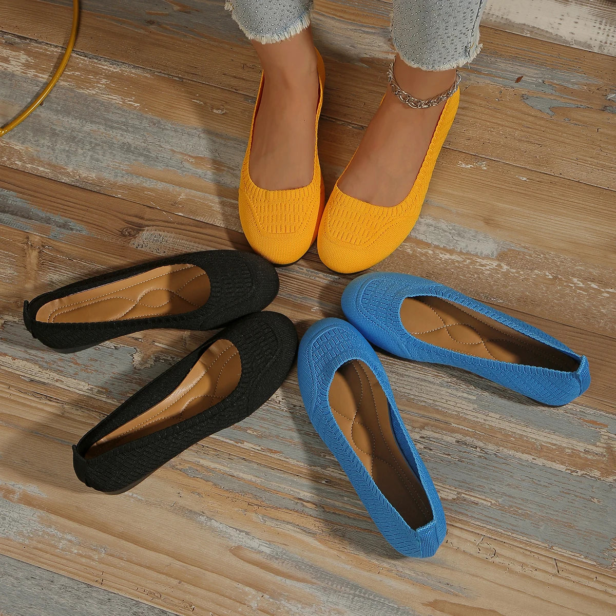 RZSMTYA Women's Flat Shoes Summer