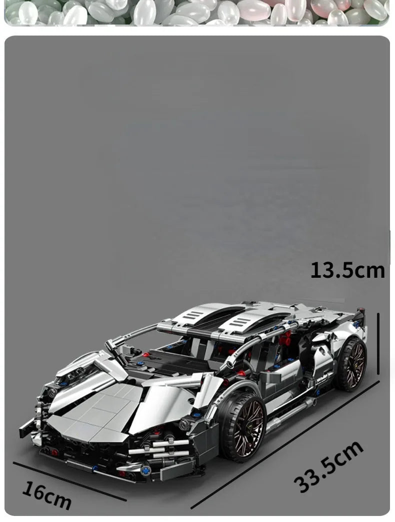 RC Autó Tech Racer Építő Játék