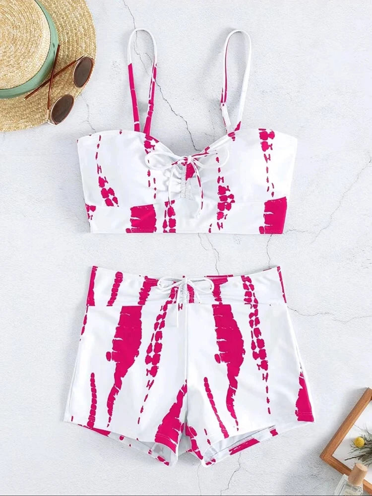 Magas Derékú Bikini Kötős