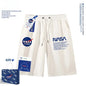 NASA-Baumwoll-T-Shirt, atmungsaktives Muster